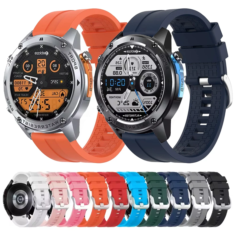 22Mm Silicone Strap…