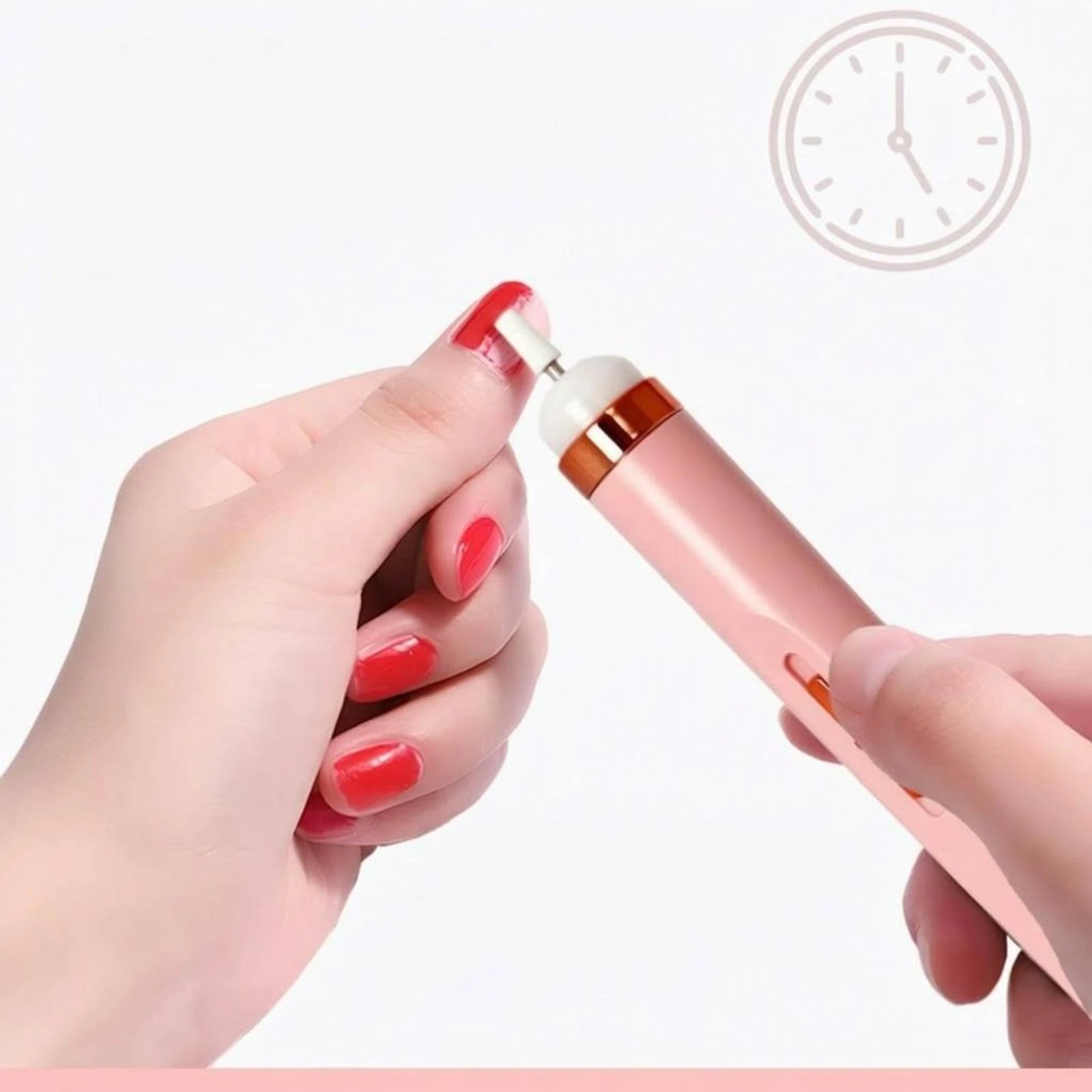 

Pen-Shaped Nail Drill Interchangeable Heads Electric Nail Grinder Manicure Tool Guard Cover Center Slide Control
