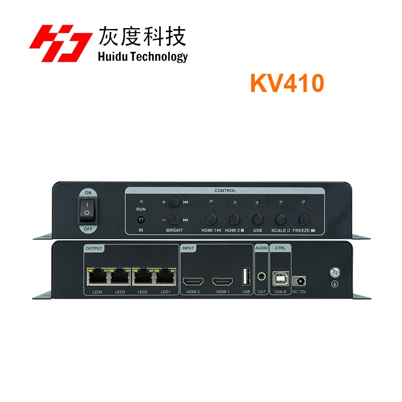 All in One LED Controller Huidu KV Series KV410 Support Optional Infrared Remote Control