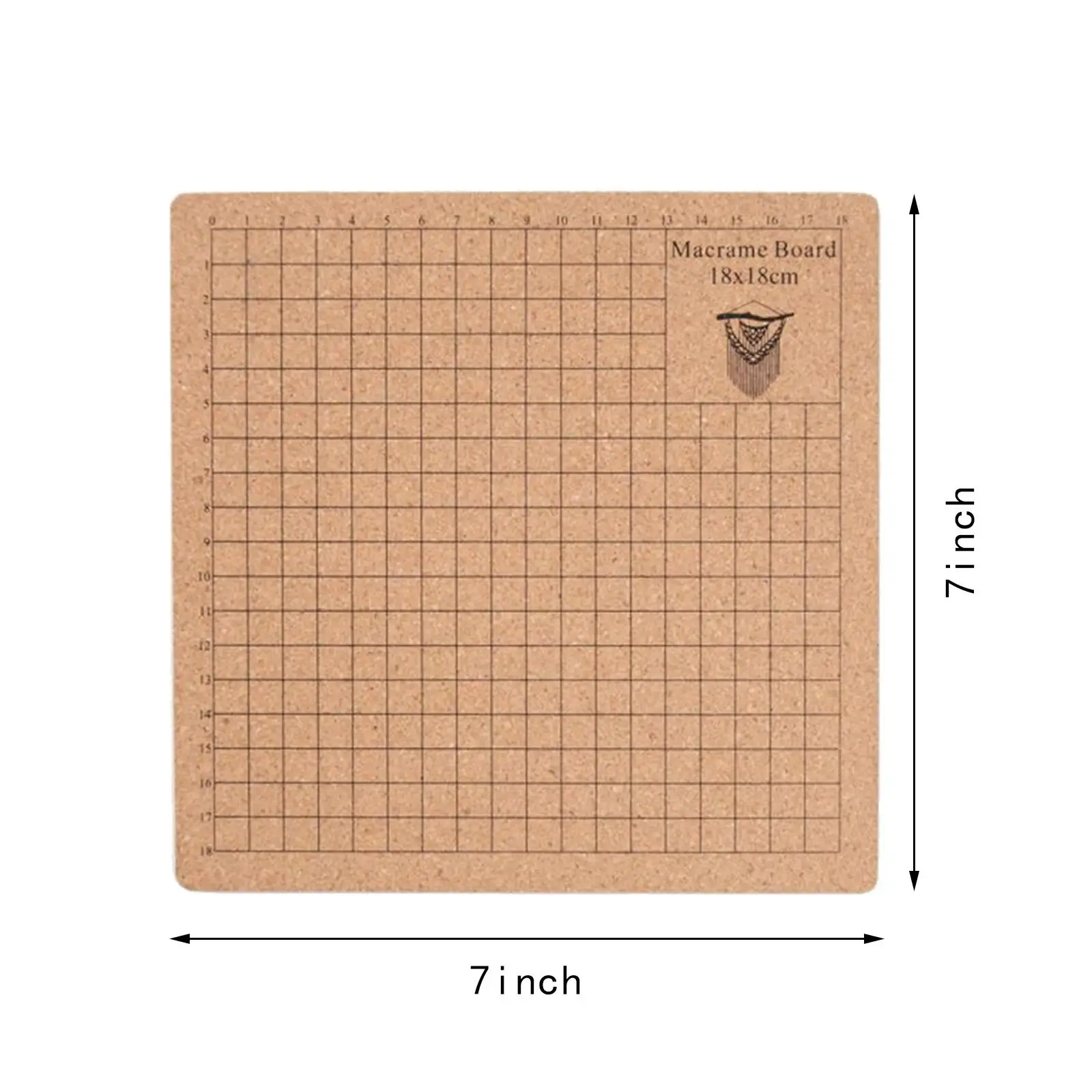 Macrame Board, Braiding Plate DIY Handmade Sturdy Accs Wood Macrame Board Macrame Project Board view 4