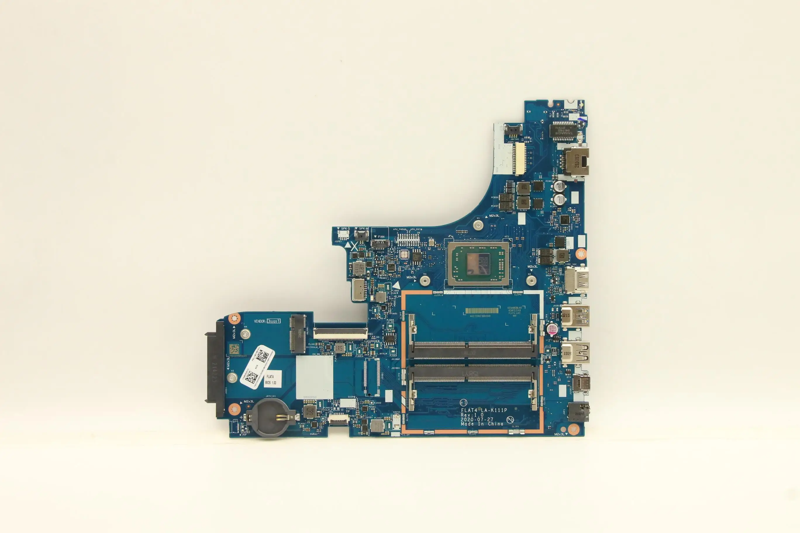 

Lot SN LA-K111P 5B21B01430 CPU A3045B C82FJ NOK PR UMA HDM Model Multiple optional replacement FLAT4 E41-55 Laptop motherboard