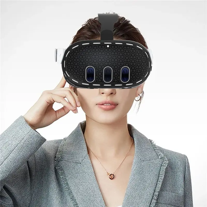 DTB8 VR Shell Protective Cover for Oculus , Silicone Front Headset Protector, Lightweight Ventilation Design