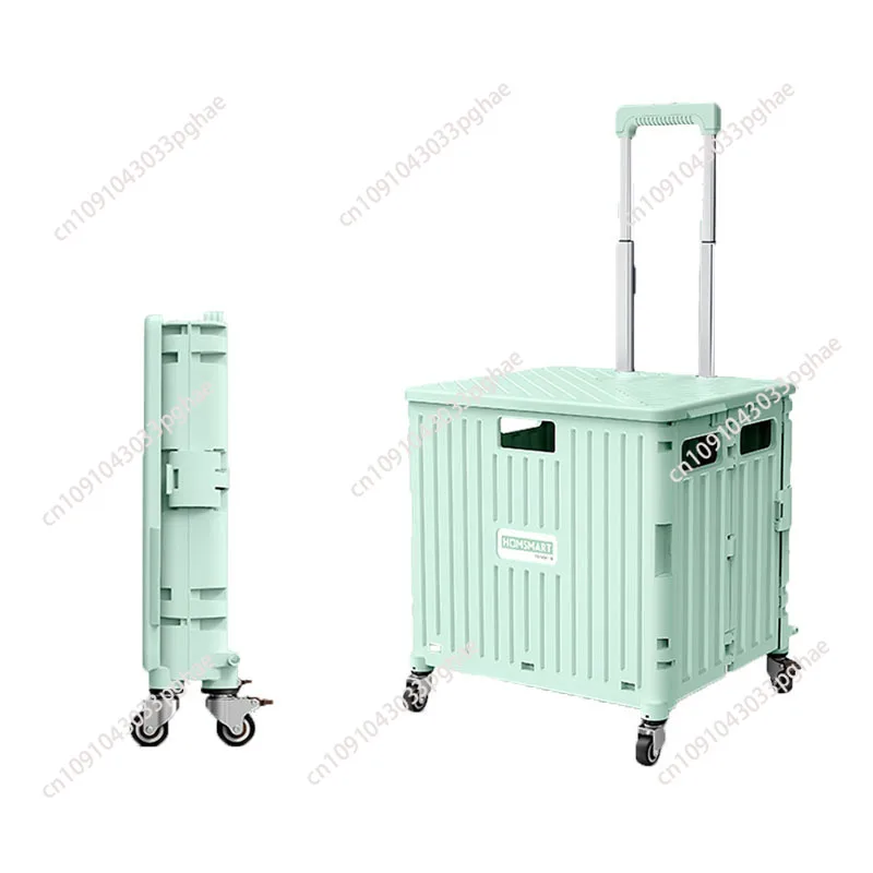 

Складная универсальная корзина для покупок, складная портативная ручная тележка с ручкой телескопа, колеса для путешествий, офиса, сада