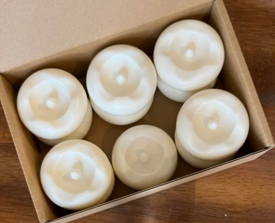 2.3" Flameless LED Floating Candles Water-Activated Battery Operated Floating Candle Waterproof for Cylindrical Vase Pool Founta