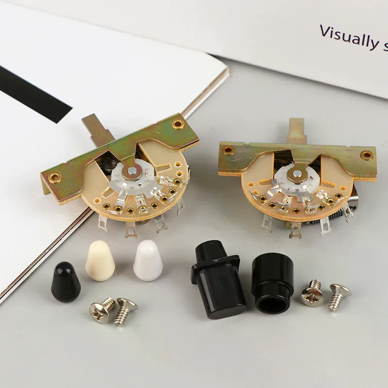 สวิตช์เลือกปิ๊กอัพกีตาร์ไฟฟ้าแบบ 3 ทาง/5 ทาง สำหรับงานหนัก พร้อมสกรู อุปกรณ์เสริมสำหรับกีตาร์ไฟฟ้า