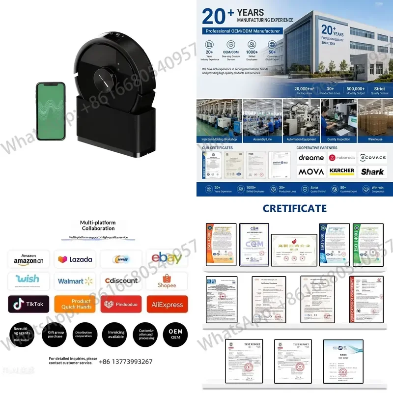 LDS LiDAR navigation vacuum cleaner with intelligent application control, multi-surface mapping, sweeping and mopping,