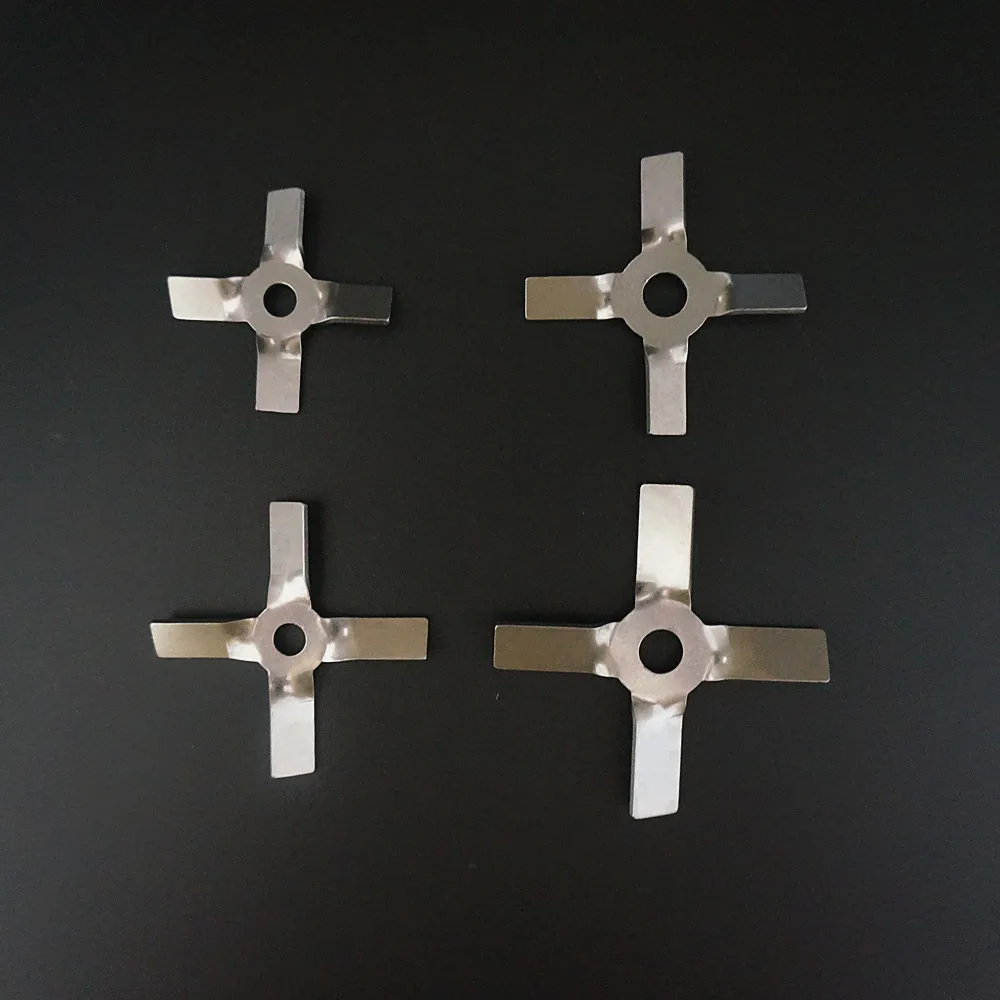 1pcs lab 304 stainless steel DIA4cm to 10cm cross blade propeller four-leaf paddle for laboratory mixer equipment