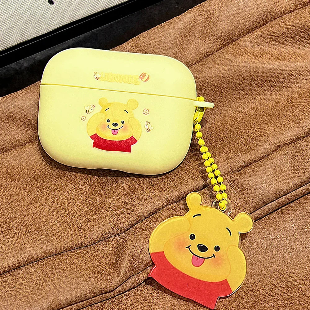 

Earphone case Cute Pooh Bear for Apple AirPods Pro Pro2 Case for Airpod 4 Airpod 2 New Airpods 3rd generation earphone shell