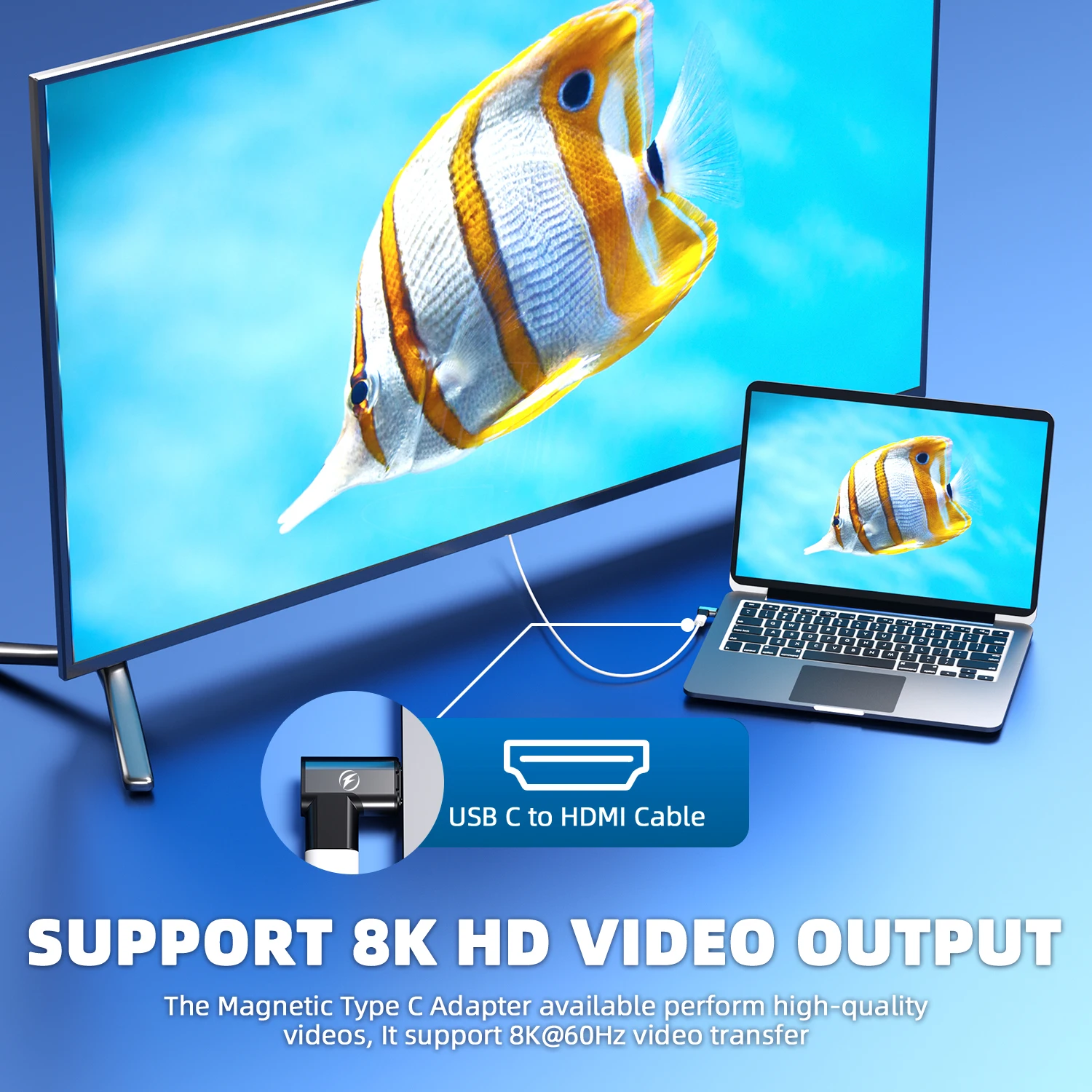 USB C to C 8K@60Hz データ転送 140W 20/40Gbps タイプ C アダプター急速充電 5A USB4.0 磁気コネクタタブレット携帯電話用