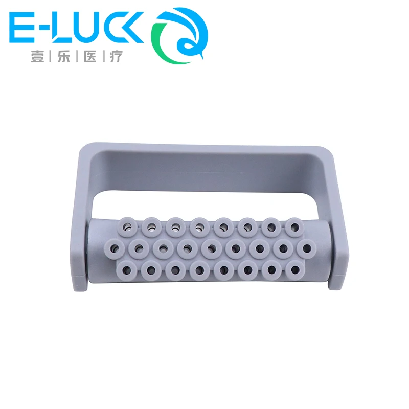 

25 Holes Dentistry Bur Box Holder High Speed Burs Drills Sterilizer Holder Autoclave Case Disinfection Box Dentistry Tools