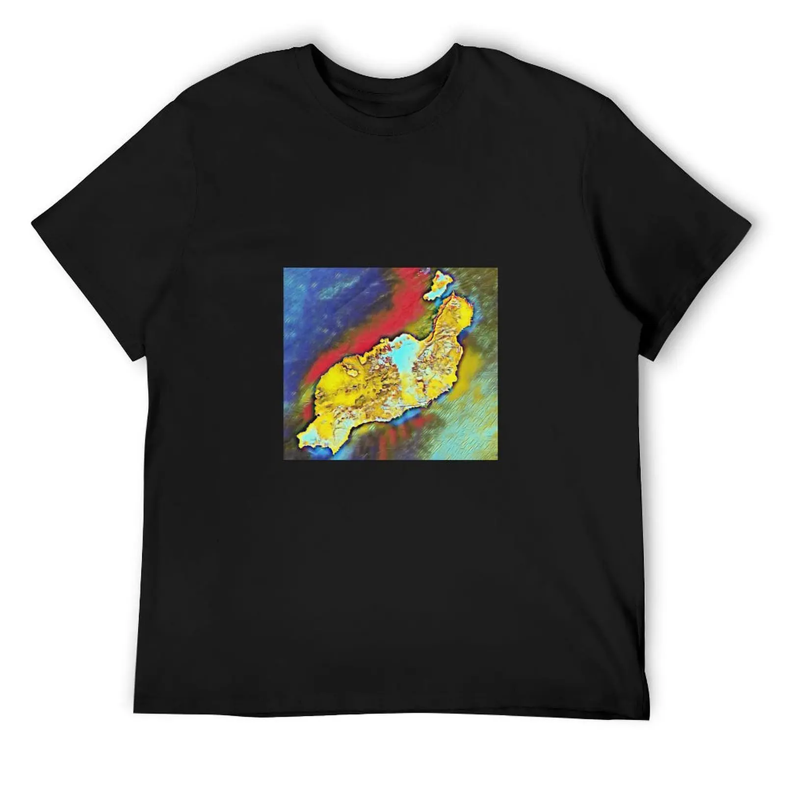 Lanzarote Titerogakaet Art by SmileMoreAgain T-Shirt cheap stuff hippie clothes anime shirts men