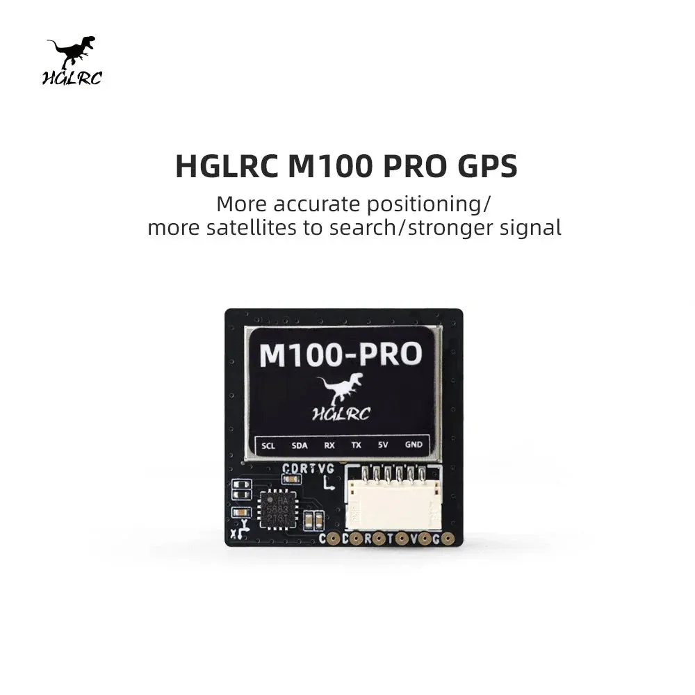 HGLRC M100 PRO GPS Module B101 Chip 120CH 10Hz 5-Mode Positioning Built-in Ceramic Antenna RC Model Parts