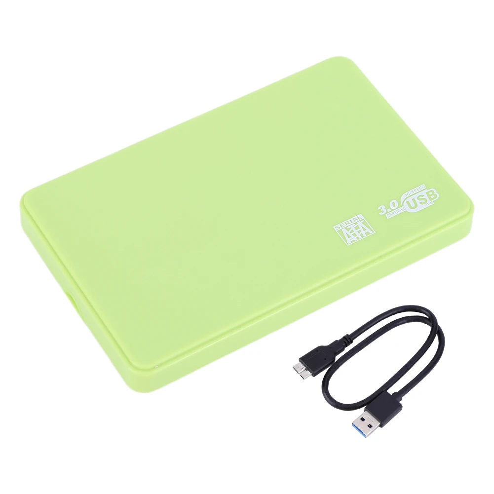 

SATA To USB3.0 Portable HDD Enclosure High Speed 2.5in Mobile Hard Drive Cases with USB Cable Tool-Free for SSD External Storage