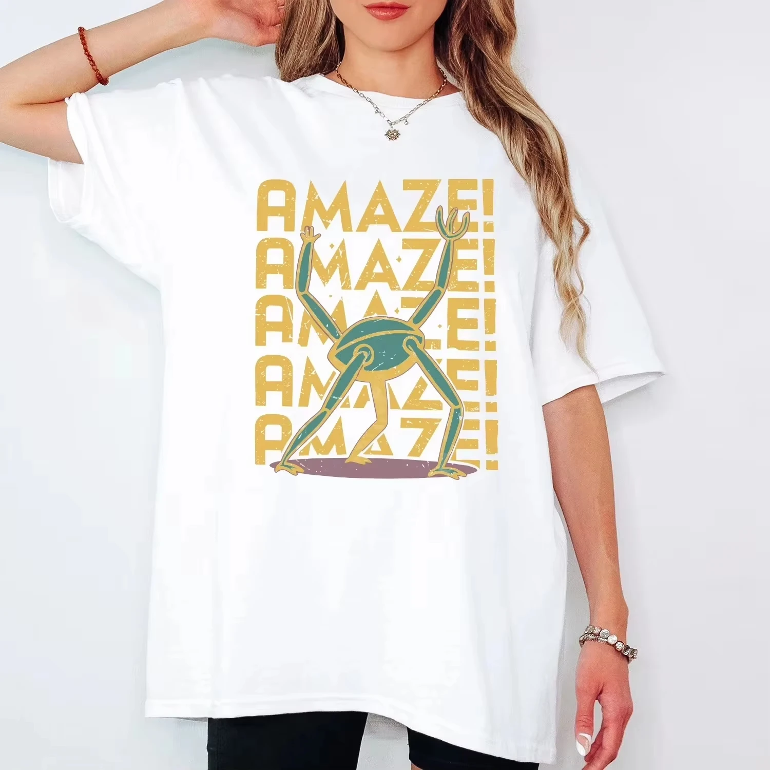 

2026 Summer New Fashion Y2k Short Sleeve Movie Tshirt Project Hail Mary Rocky AMAZE! Graphic Cotton Unisex Shirt Andy Weir