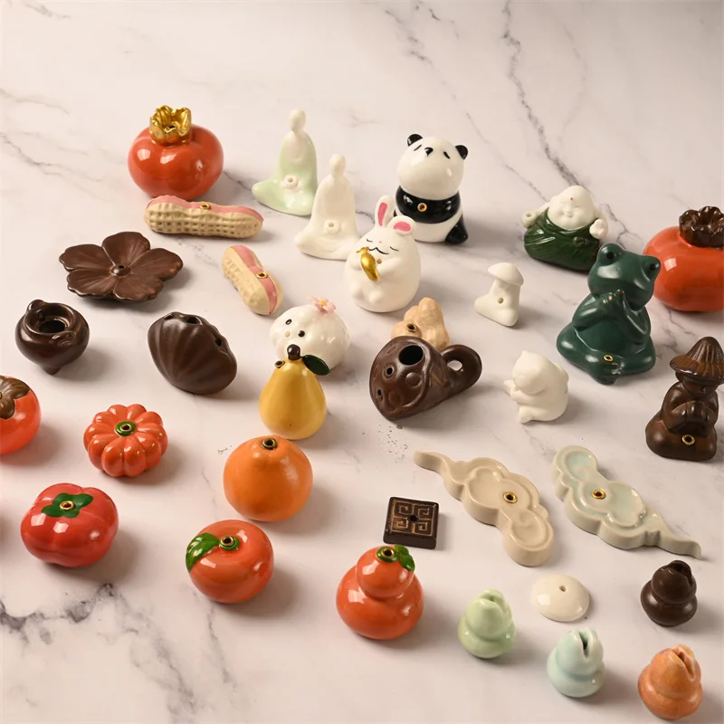 Ceramic DIY Incense Accessories Light Luxury Simple Wire Incense Burner Sandalwood Incense Holder Desktop Ornaments