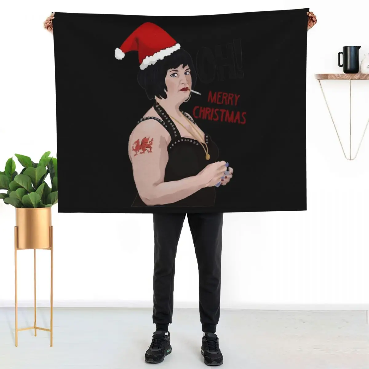 gavin and stacey xmas Throw Blanket Plaid manga Hairy christmas gifts Polar wednesday Blankets