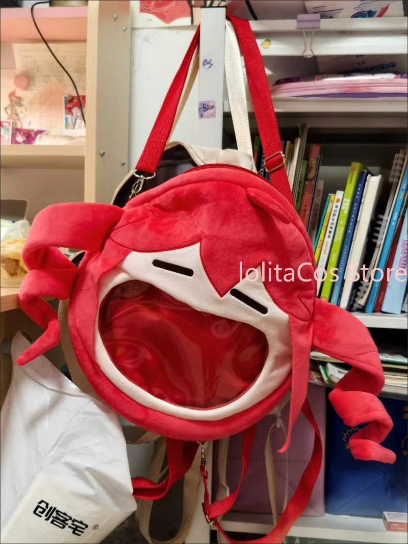 

Kasane Teto Original Plush Bag Anime Q-version Itabag Crossbody Bag Kawaii Shoulder Bag Xmas Gift Girl Birthday Purse Xmas