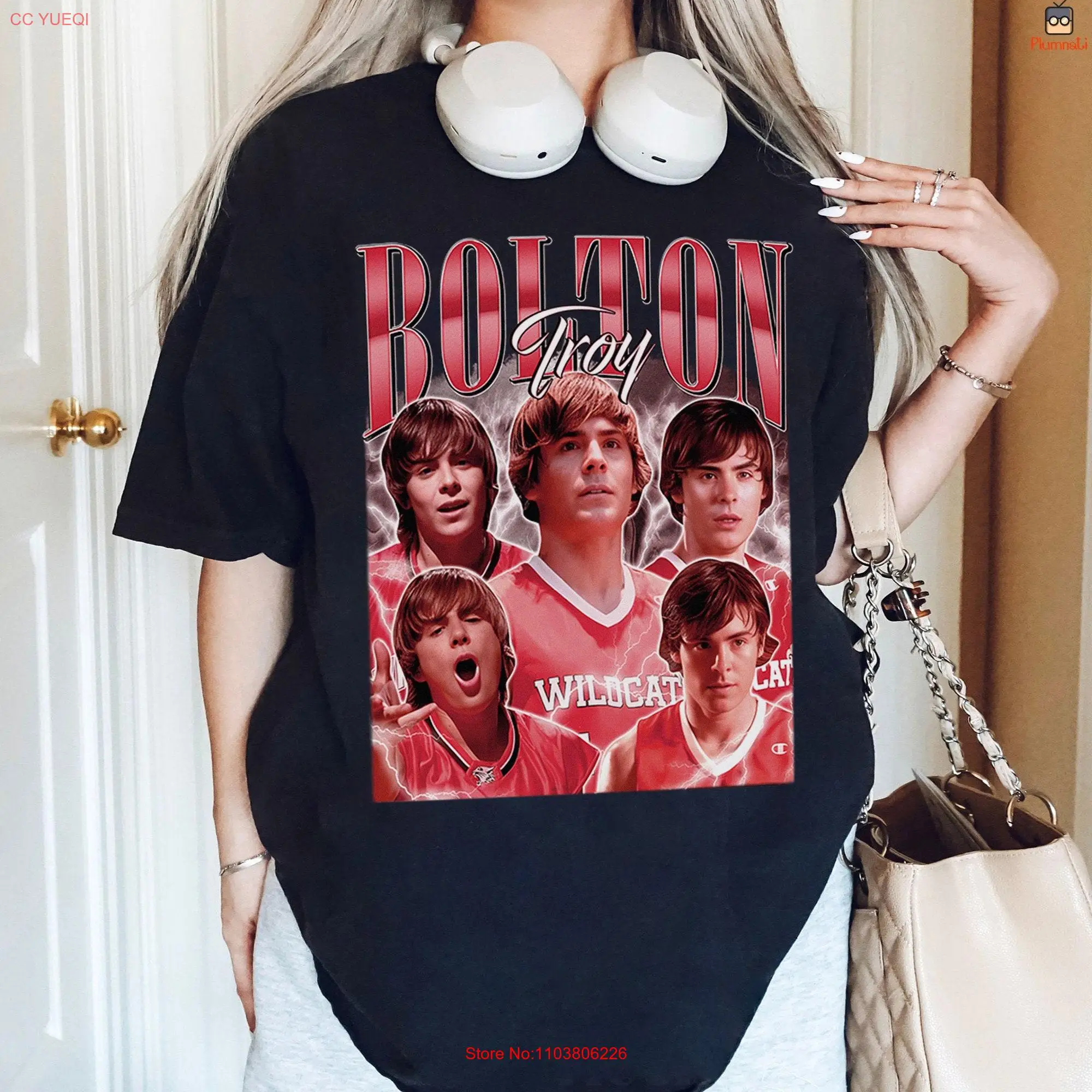 Troy Bolton High School Musical Bootleg T Shirt Vintage Zac Efron The long or short sleeves