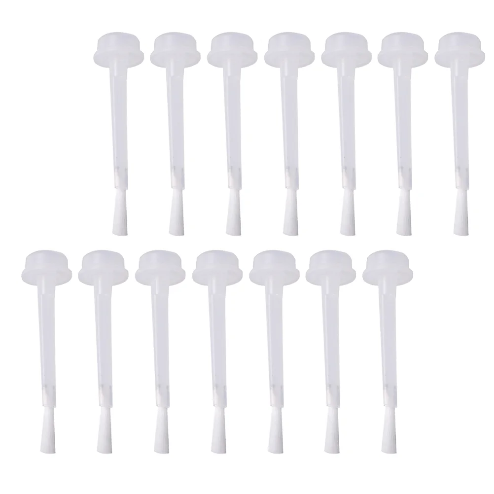 50 Pcs White Nail Polish Replacement Brush Shop Supplies Liquid Bottle Portable