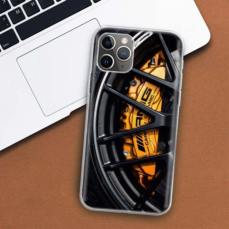 Sports Car Wheel Tire Speed Phone Case For iPhone 11 12 13 Mini 14 15 Plus 17 Air 16 Pro Max 16E 7 8 SE 2020 Customized Print Co - view 2