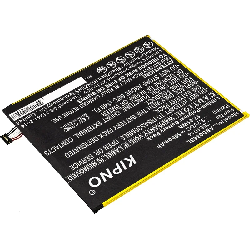 

5000mAh KIPNO Battery For Amazon 26S1014 58-000181 58-000219 MC-31A0B8 1 58-000219 MC-31A0B8 - Replacement Laptop Battery