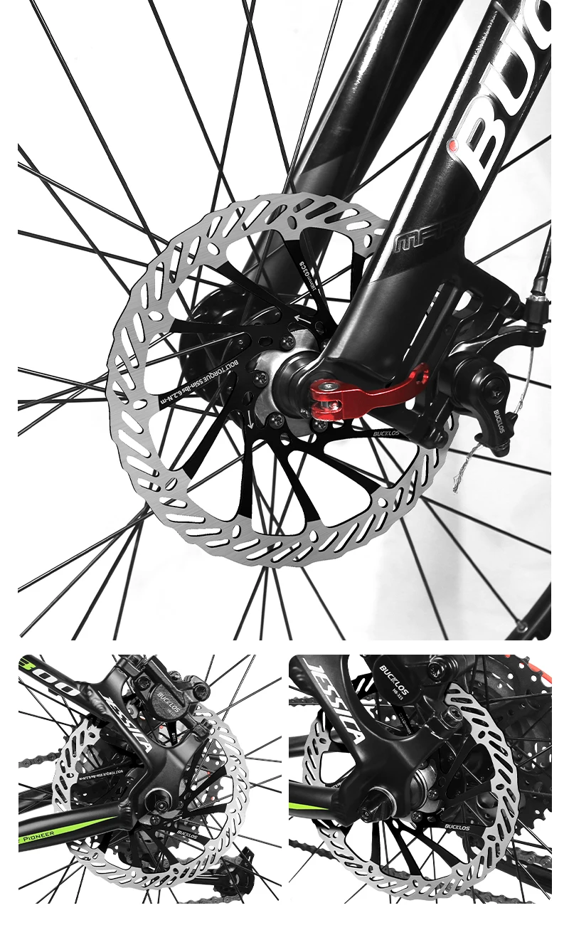 BUCKLOS Fahrrad-Bremsscheiben 160mm 180mm 203mm Fahrrad-Bremsscheiben-Rotor Ultraleichte Fahrrad-Hydraulikbremsscheiben für SHIMANO – Detail 12