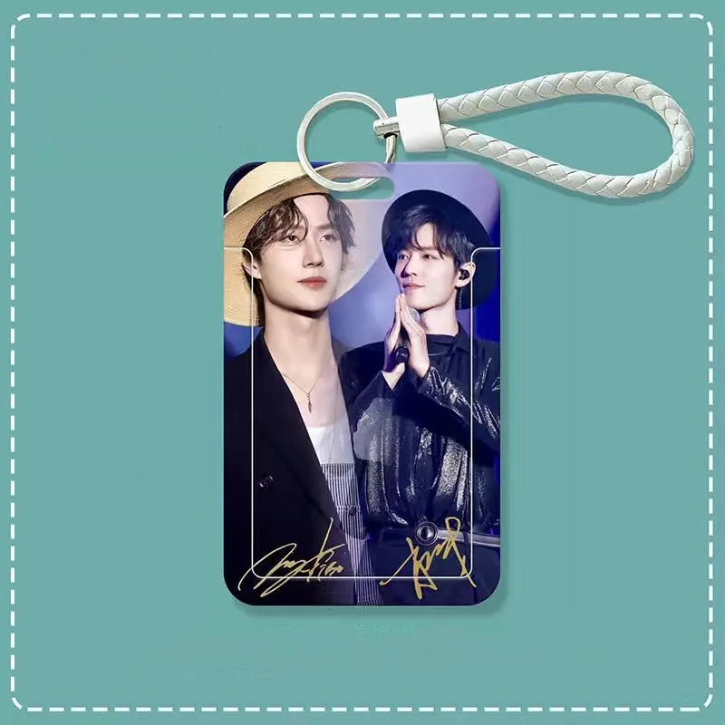 Xiao Zhan Wang Yibo Keychain Bo Jun Yi Xiao Cute Key Ring Mo Dao Zu Shi Card Cover The Untamed Lanyard Bus Card Set Pendant Gift