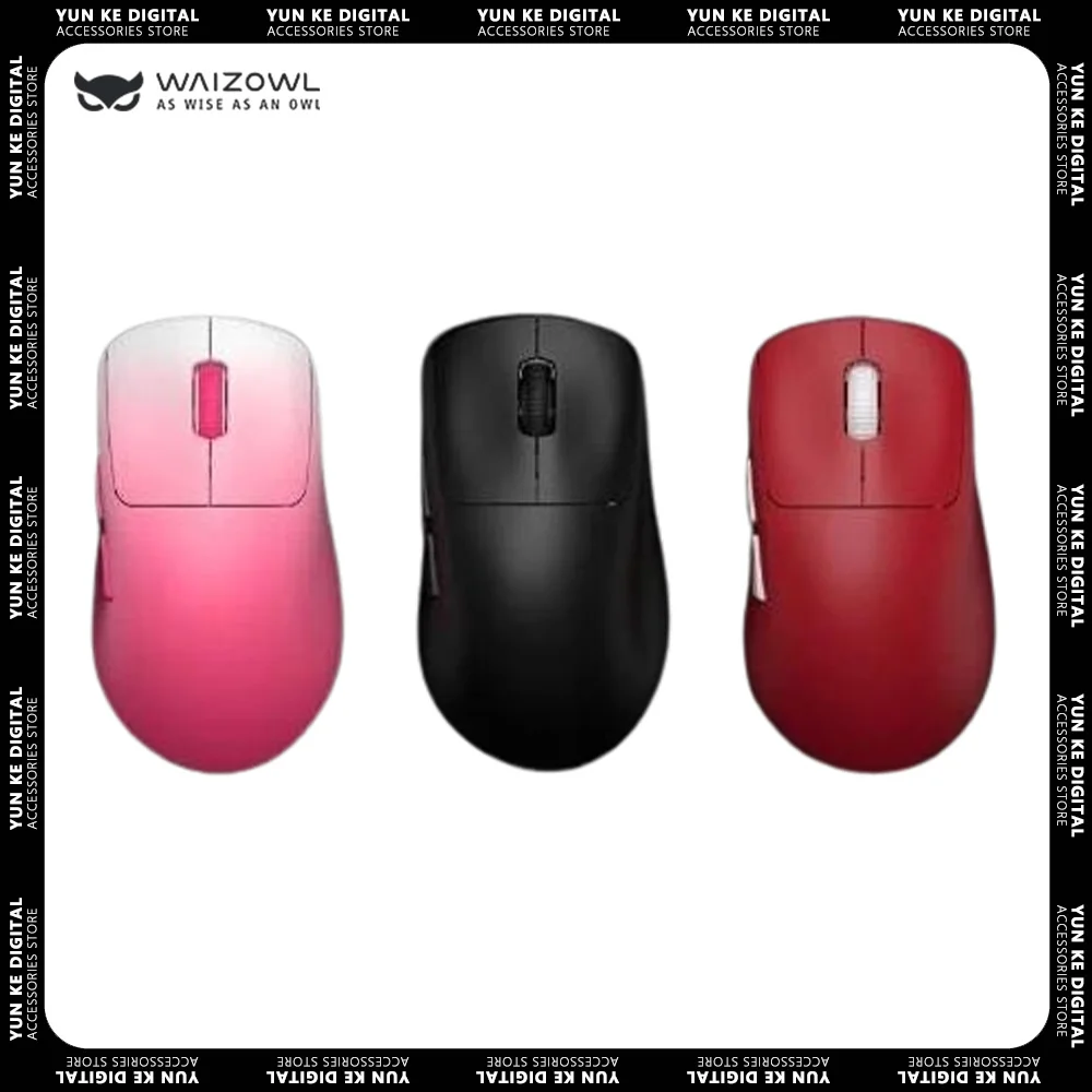 

Беспроводная мышь Waizowl OGM Pro V2, тройной режим, скорость возврата Paw3950, датчик 49g, 8K, легкая игровая мышь, аксессуары для ПК, подарок