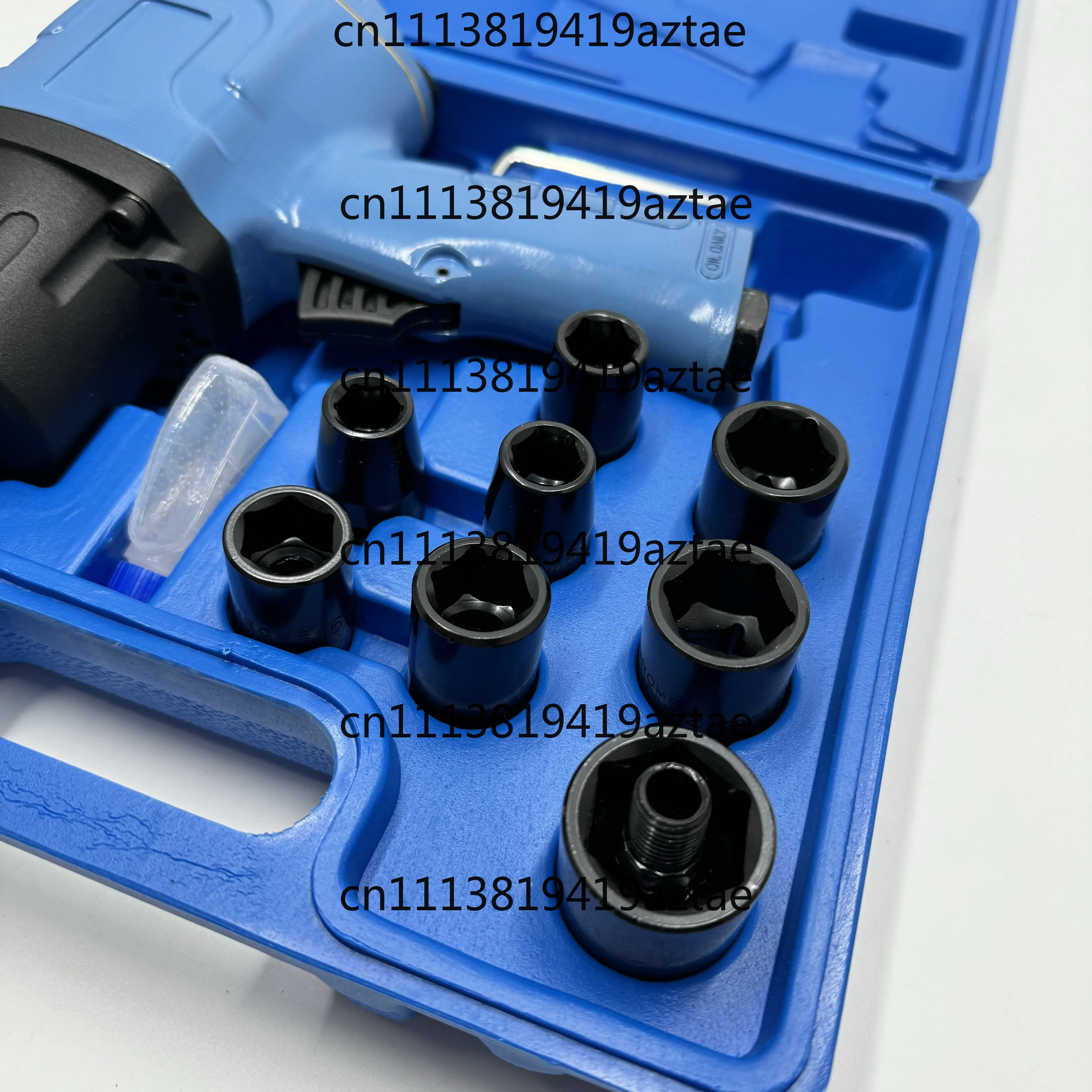 Industrial 1/2 Inch Air Impact Wrench 8-Socket Kits 1250Nm Car Repair Pneumatic Tools Set