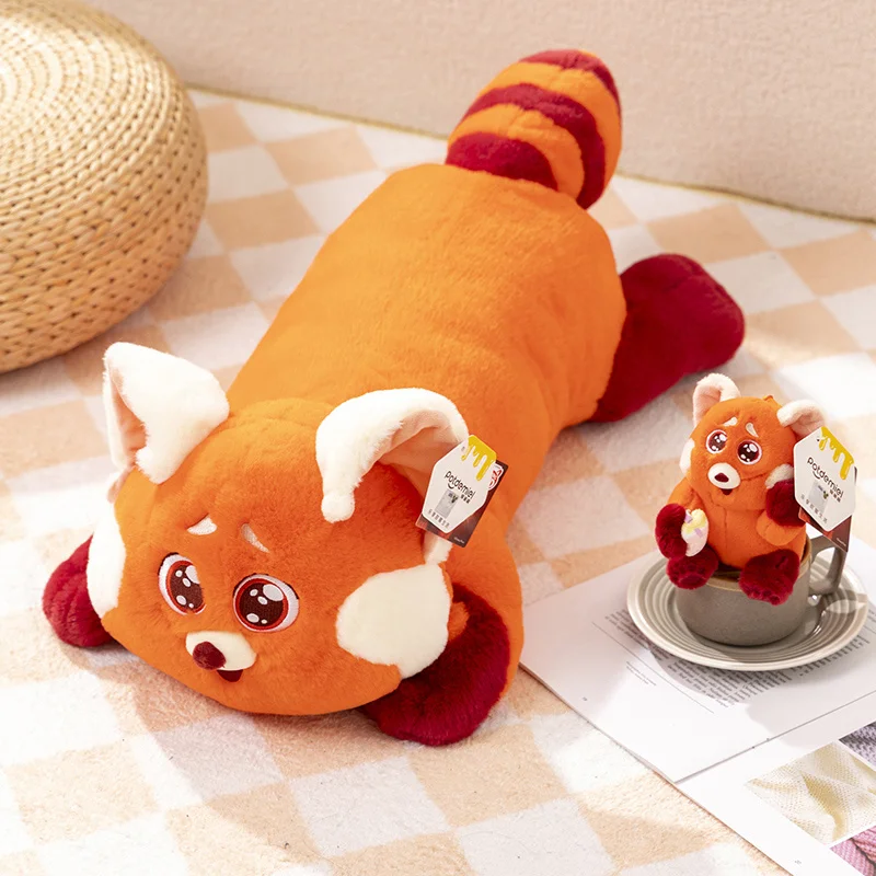 Original Cute Red Panda Plush Toy Turning Red Fluffly Stuffed Cartoon Anime Plushies Soft Doll Pendant Xmas Gifts Girl