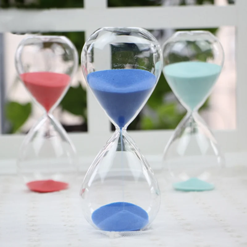 5-30 Minutes Nordic Glass Hourglass Sand Clock Timer Creative Modern Home Newest Sandglass Art Decoration Crafts Holiday Gifts