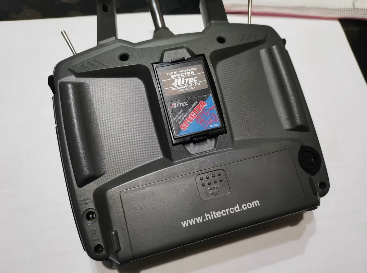 90% New High-frequency Hitec Optic6 AFHSS 72mhz Variable Frequency Module Transmitter Radio Controller Without Receiver