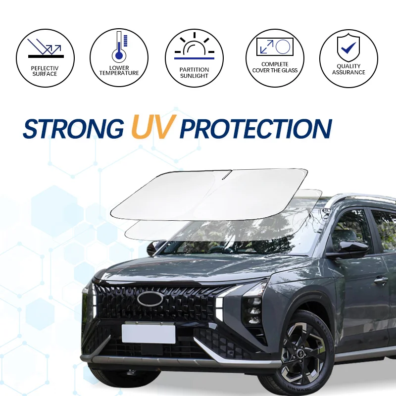 

Windshield Sun Shade For Hyundai ix35 Sunshade Sun Visor Protector Foldable Blocks UV Rays Keep Your Car Cooler