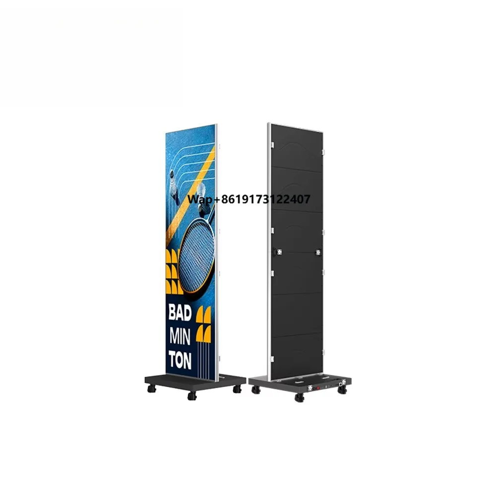CANBEST Ultra-slim CJ NEXT V2 P1.5 P1.8 P2.5 Foldable LED Poster Display Screen Banner Space-Saving 83inch Indoor Digital Totem