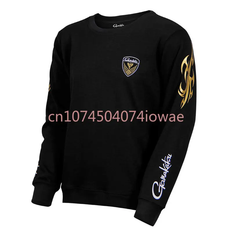 

1 шт., мужская теплая одежда для рыбалки с длинными рукавами, свитер для рыбалки с круглым вырезом, одежда для кемпинга, пешего туризма