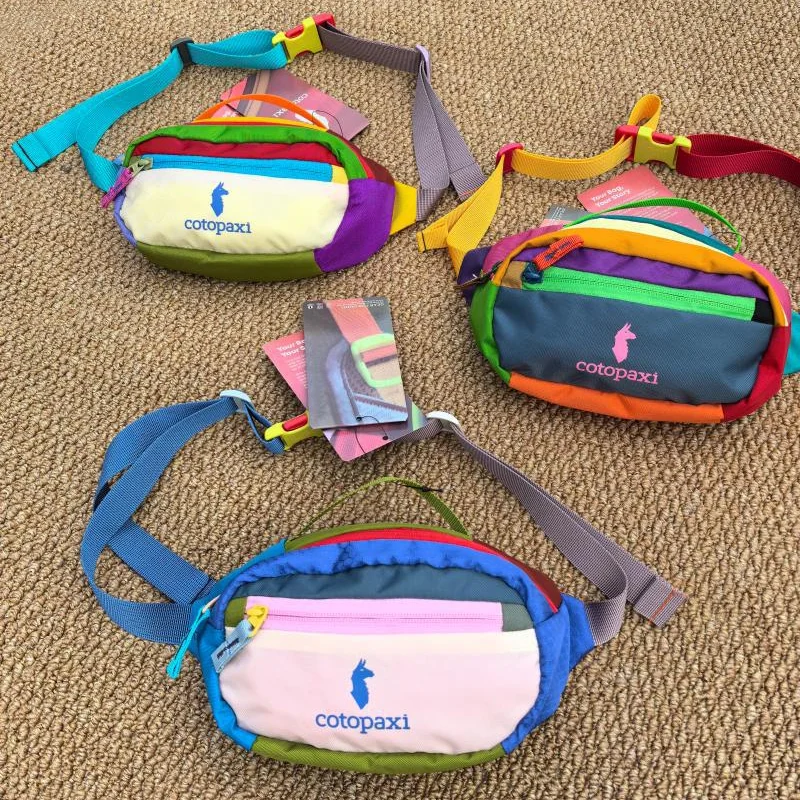 1.5/3L Cotopaxi عبر الجسم الدوبامين الصدر ماكياج حقيبة أدوات الزينة في الهواء الطلق موضة حقيبة كتف زوجين الخصر جيوب حقيبة مهرجان هدية