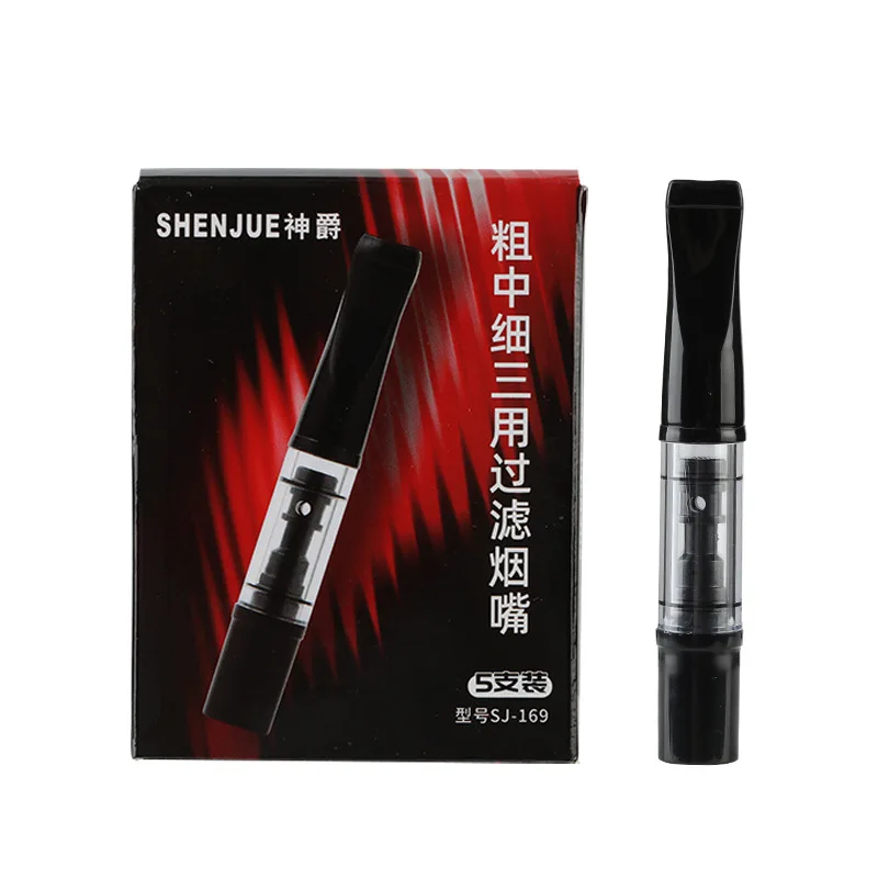 Cigarette Holder Reducing Tar Recirculating Washable Cigarette Filter thick medium Thin Smoking filter Smoke Gift of Health