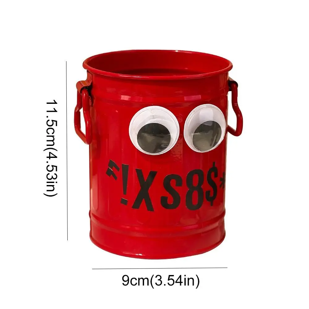 Креативный эстетический держатель для ручек с большими глазами, милый железный держатель для карандашей Kawaii, забавное ведро большой емкости для хранения, кисточка для макияжа