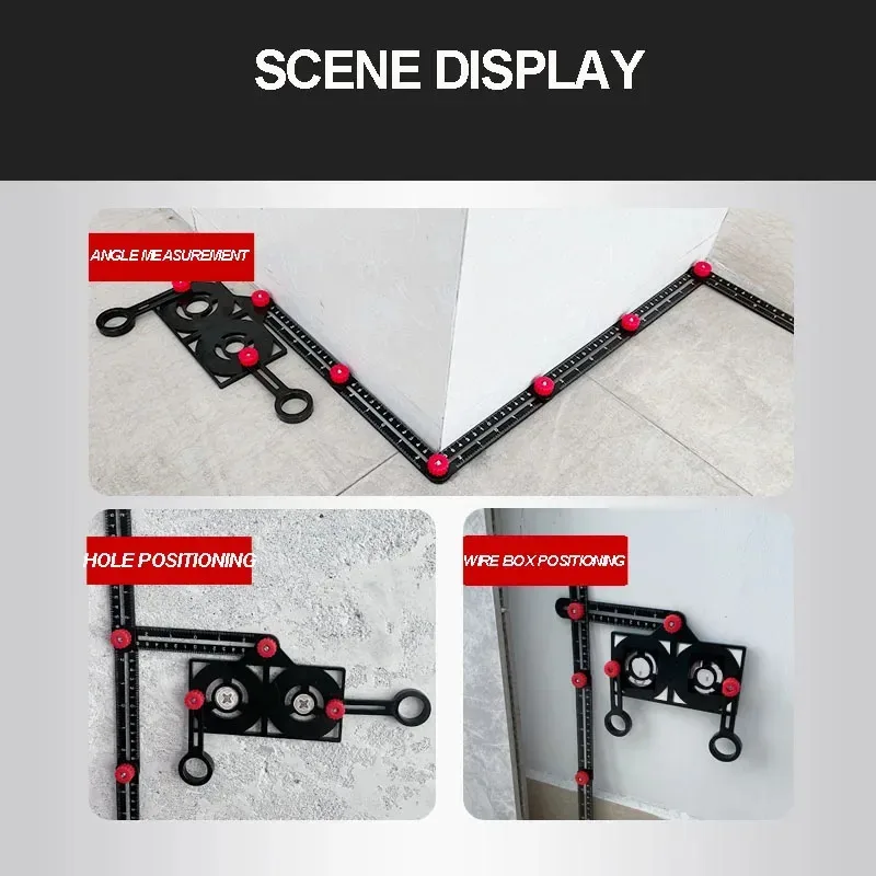 

Алюминий авиационного класса 360 ° Складной угломер-протектор с лазерной гравировкой и сертификацией ISO для разметки отверстий под плитку