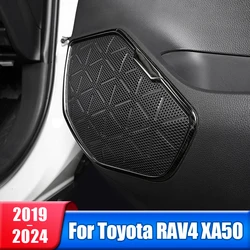 Car Door Audio Speaker Cover Loudspeaker Tweeter Frame For Toyota RAV4 XA50 2019 2020 2021 2022 2023 2024 Hybrid Accessories