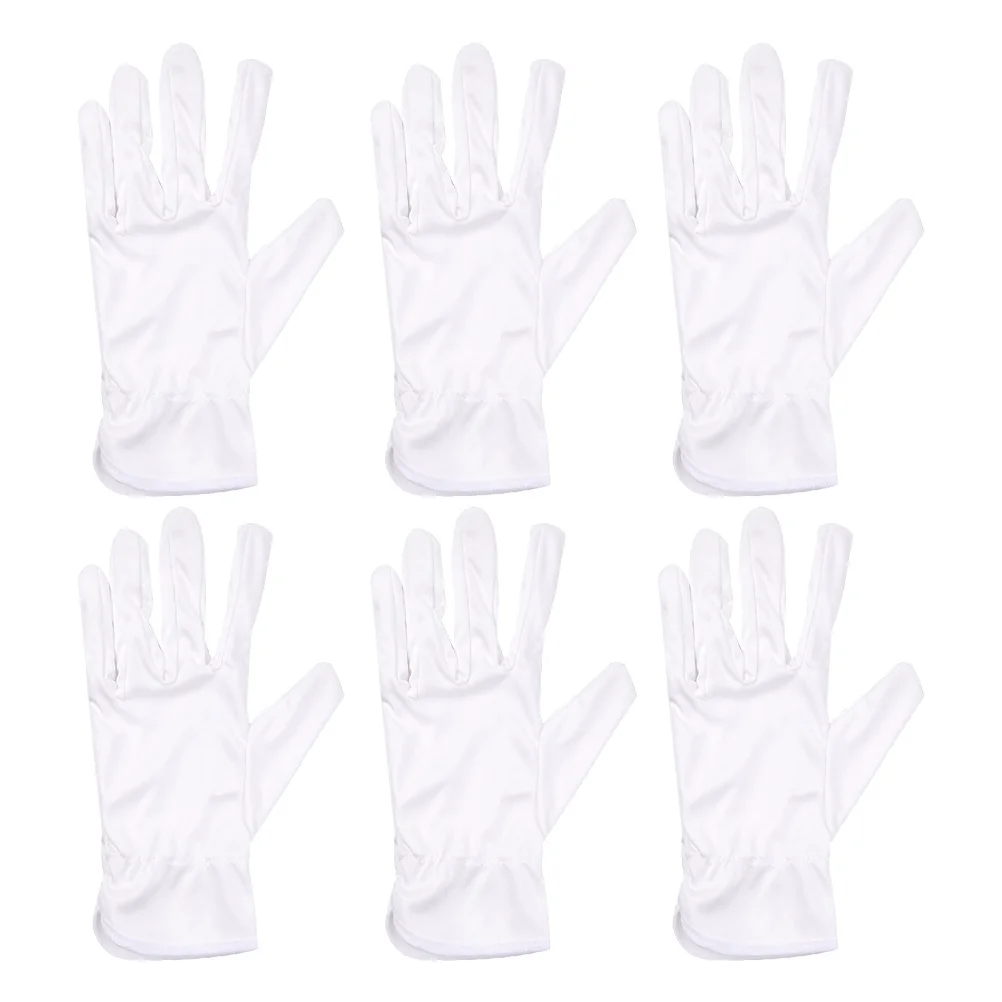 10 أزواج من قفازات الألياف الواقية الخالية من الغبار، قفازات عمل خفيفة الوزن قابلة للتمدد لبناء فحص العملات المعدنية والمجوهرات والبستنة #2