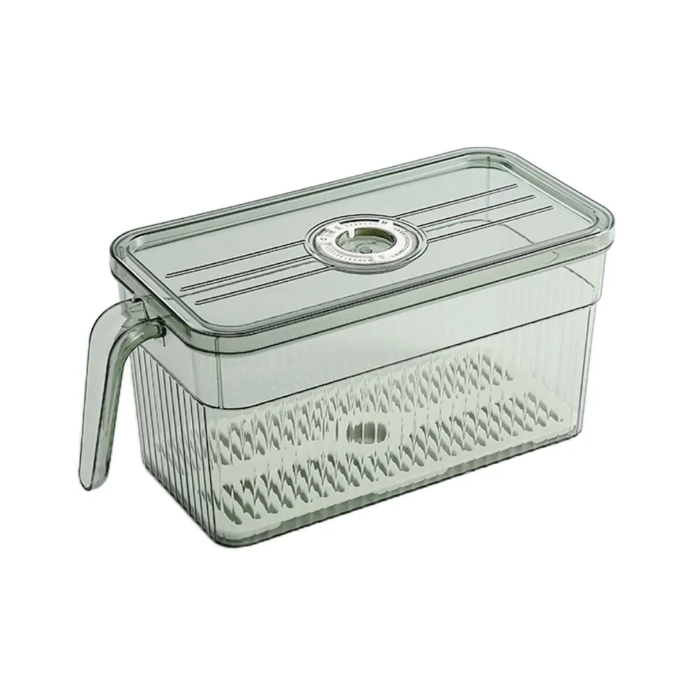 

Food Storage Box with Lid Refrigerator Organizing Box for Fruit Vegetable Storage Kitchen Household Organizer Container Case