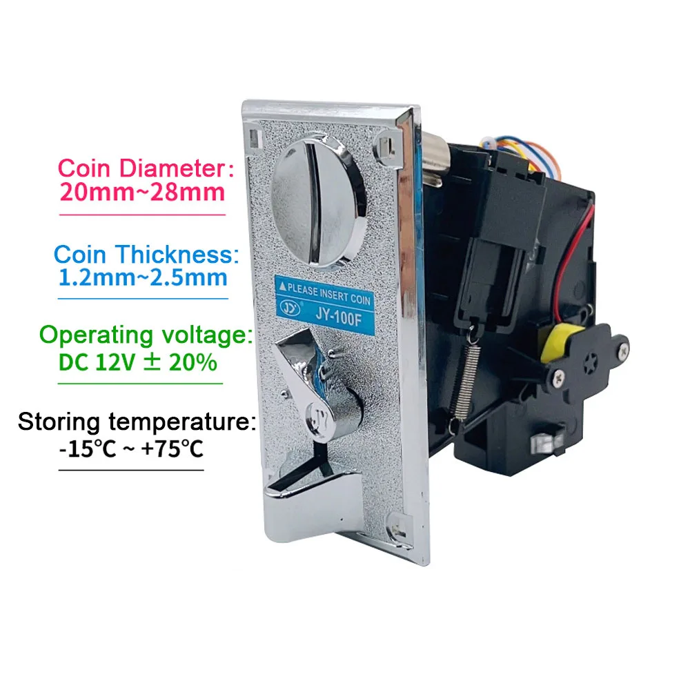 

JY-100F Multi Electronic Coin Accepter CPU Comparison Coin Acceptor Selector Mechanism Vending Machine Accessory Parts