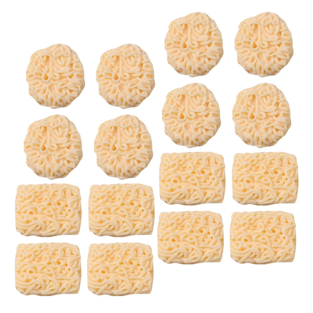 24 قطعة من المعكرونة الفورية المزيفة نماذج طعام صغيرة مزخرفة لإعداد المناظر الطبيعية الصغيرة زخرفة المطبخ من الراتنج الواقعي للعب التظاهري