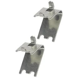 2 Pcs Refrigerator Shelf Cooler Freezer Buckle Hook Stainless Steel Support Clamp Tool Metal Hooks