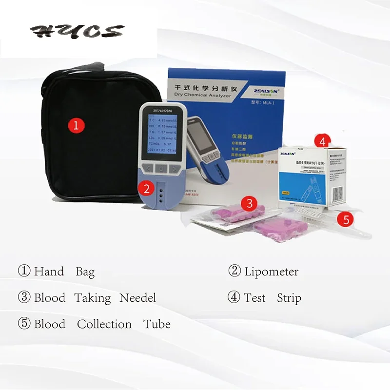 Zealson 5 In1 Lipide Analyzer Totaal Cholesterol Tc Triglyceride Hoge Dichtheid Lipoproteïne Hdl Test Analyse Systeem Monitor Tuning