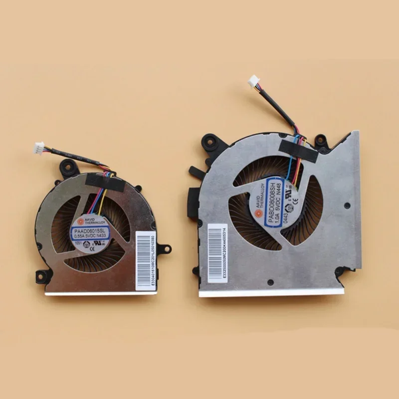 New original cooler FANS for MSI 1581 GF66 GL66 CPU GPU Cooling FAN N459 PABD08008SH N460 PABD06015SL Heatsink radiator DC5V 0.5