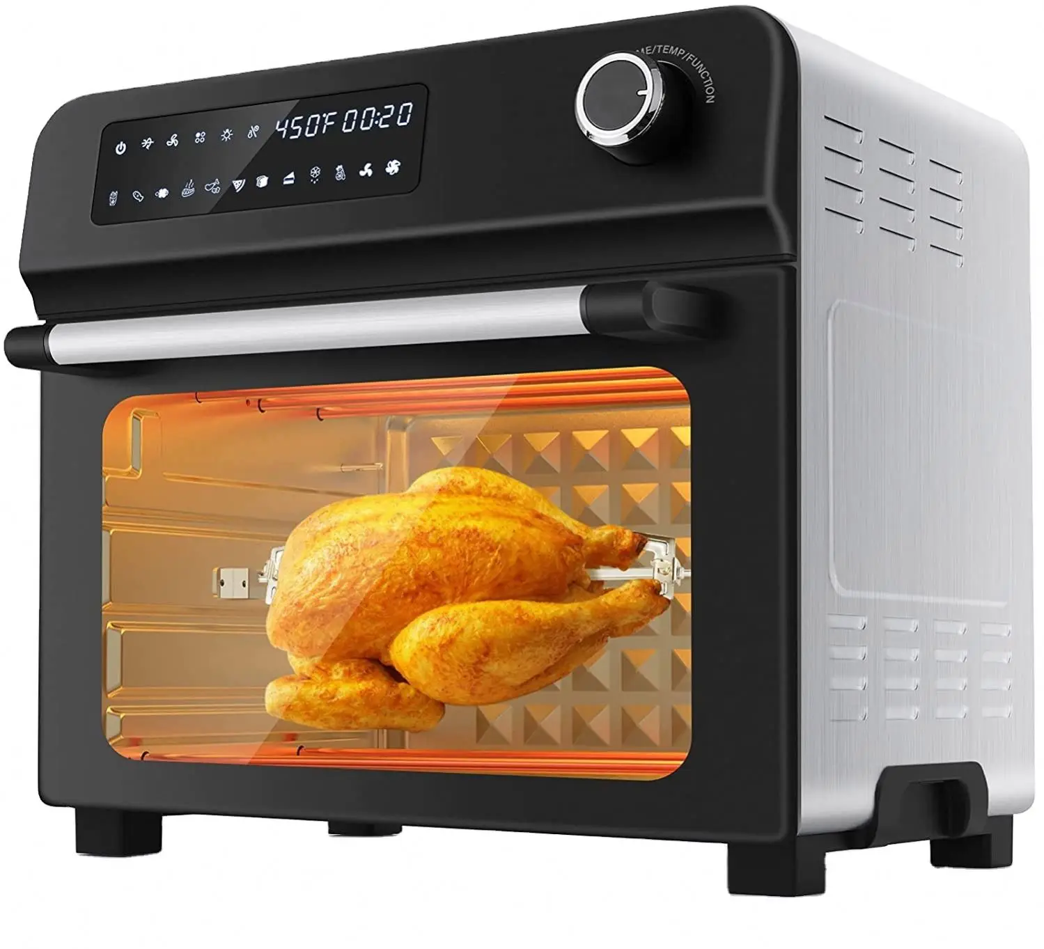 2021 Amazon Air Fryer Oven 10-in-1 Toaster  with Rotisserie & Dehydrator 24Qt Large New Design 1700W Digital Countertop