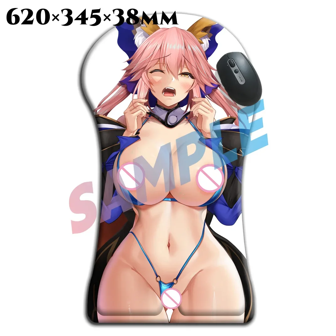 

620mm Fate Grand Order Tamamo No Mae Large Size Hentai 3D Whole Body Desk Mat Arm Wrist Rest Anime Sexy Pad Big Mouse Pad