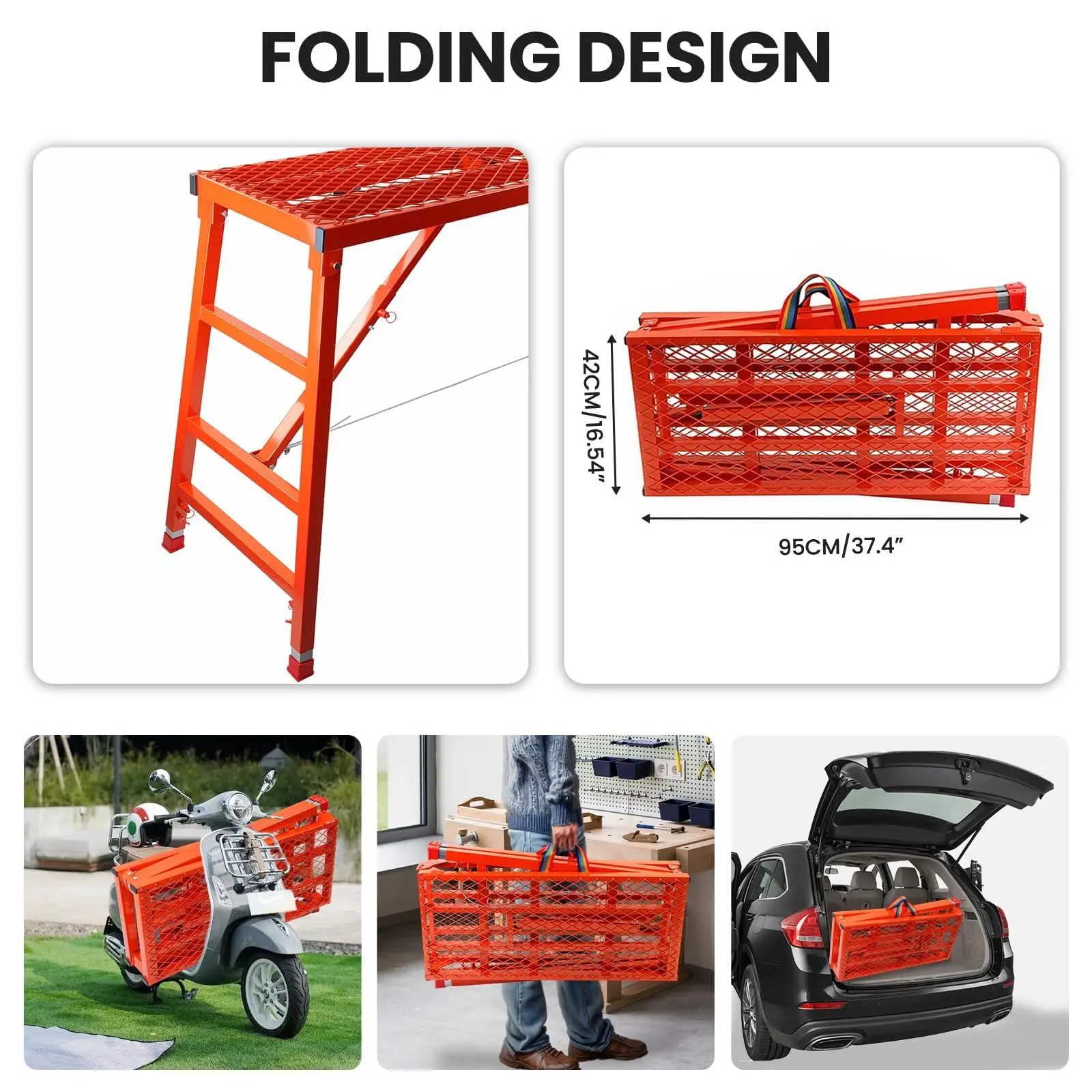 150*40 سنتيمتر المحمول رفع للطي السقالات تجديد منصة التسلق سميكة العمل الحصان المحمولة التجميع السريع سقالة